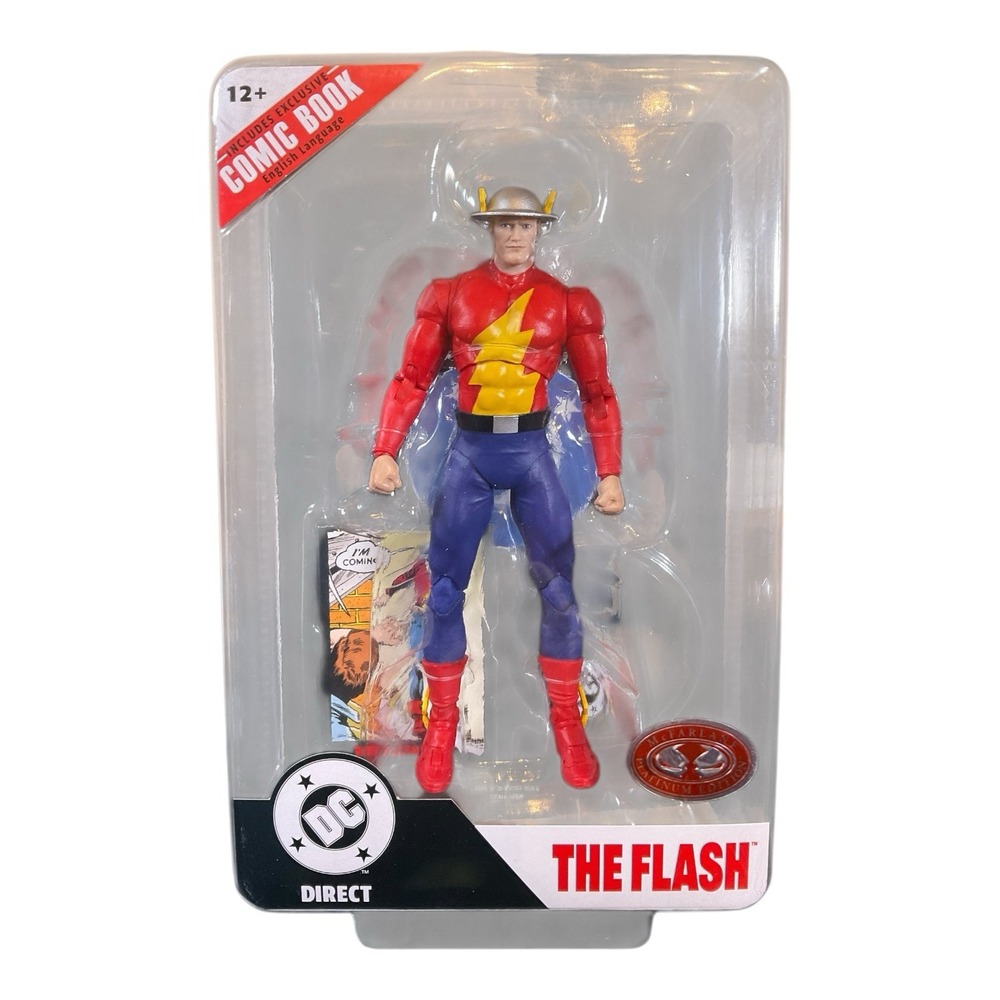 McFarlane Toys DC Direct Page Punchers The Flash (Jay Garrick) Platinum W/Comic